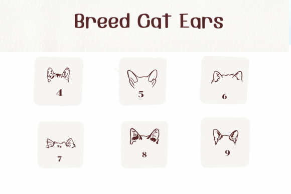 Thumbnail 4 of Breed Cat Ears Font