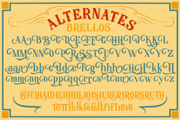 Thumbnail 3 of Brellos Font