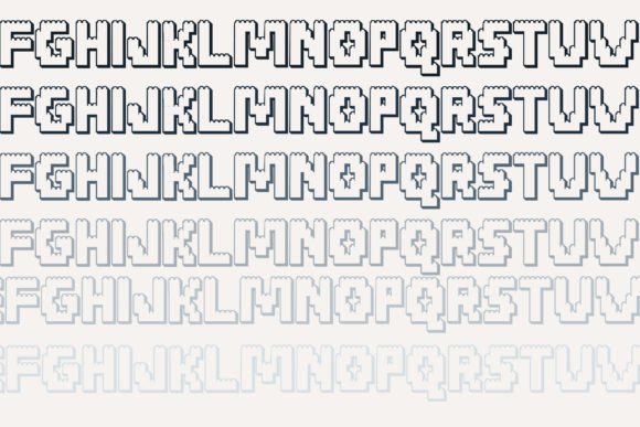 Thumbnail 4 of Brick Blocks 3d Font