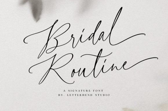 Main preview of Bridal Routine Font