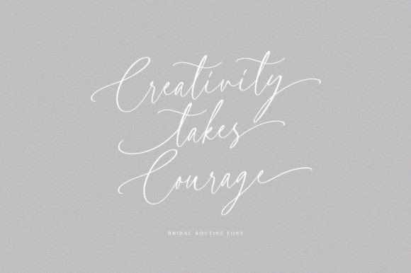 Thumbnail 4 of Bridal Routine Font