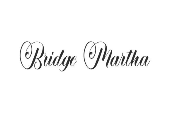 Preview of Bridge Martha Font