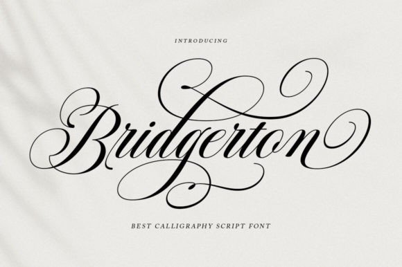 Preview of Bridgerton Font