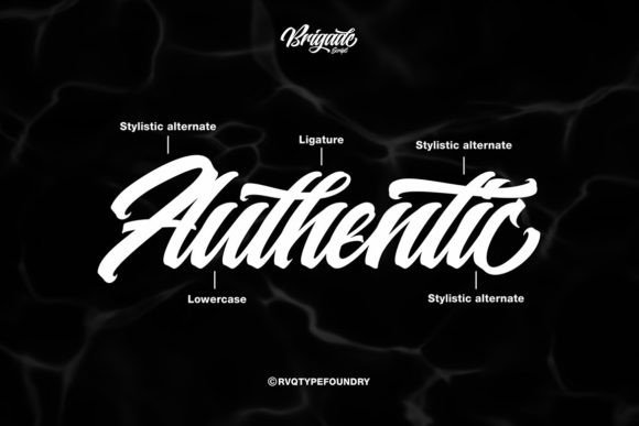 Thumbnail 4 of Brigade Script Font