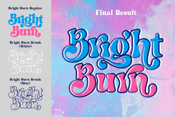 Thumbnail 4 of Bright Burn Font