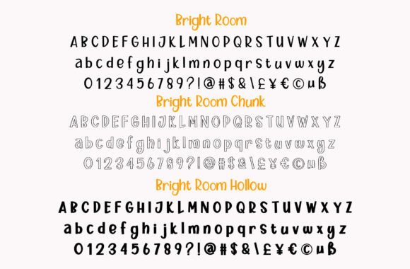 Thumbnail 2 of Bright Room Font