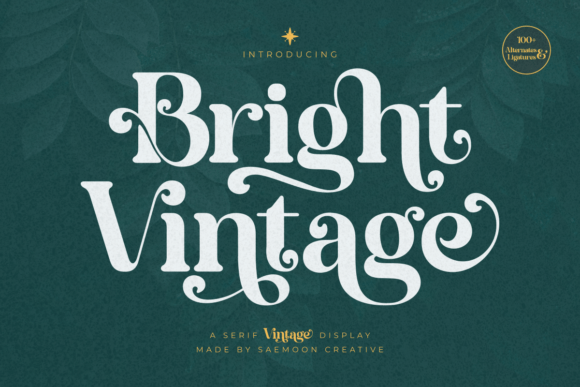 Main preview of Bright Vintage Font