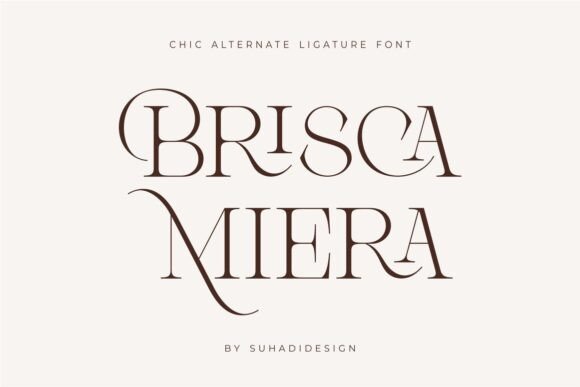 Preview of Brisca Miera Font