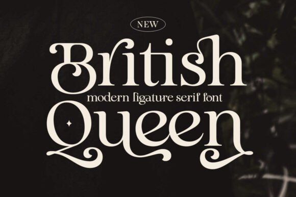 Preview of British Queen Font
