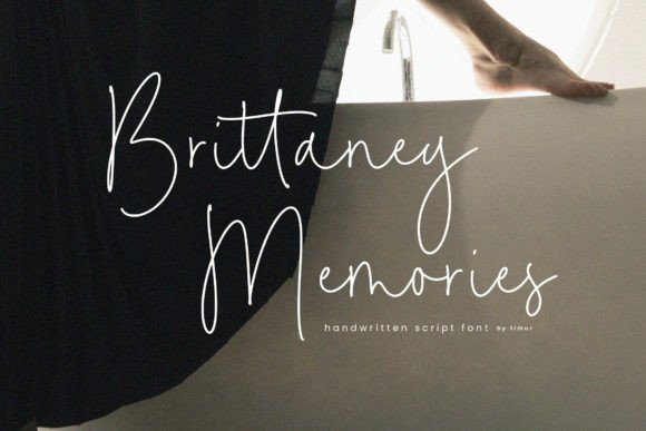 Preview of Brittaney Memories Font