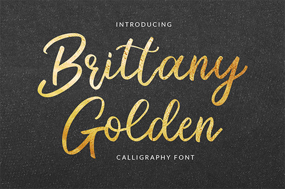 Preview of Brittany Golden Font