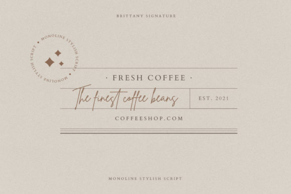 Thumbnail 3 of Brittany Signature Script Font