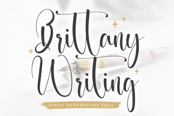 Preview of Brittany Writing Font