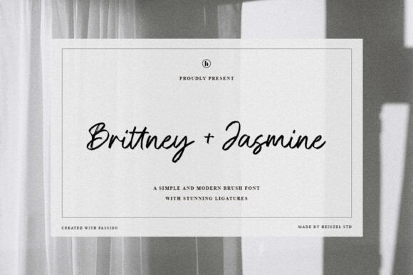 Preview of Brittney and Jasmine Font