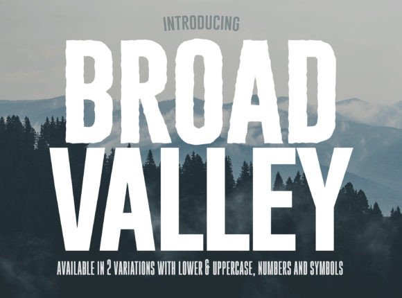 Preview of Broad Valley Font