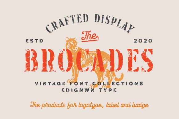 Preview of Brocades Font