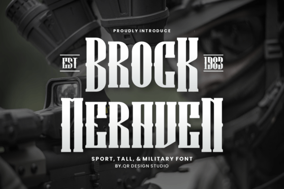 Preview of Brock Meraven Font