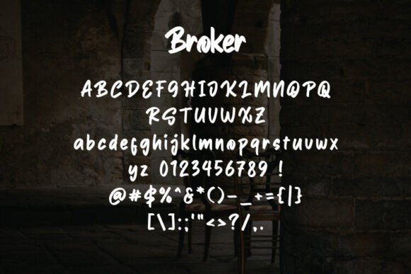 Thumbnail 2 of Broker Font