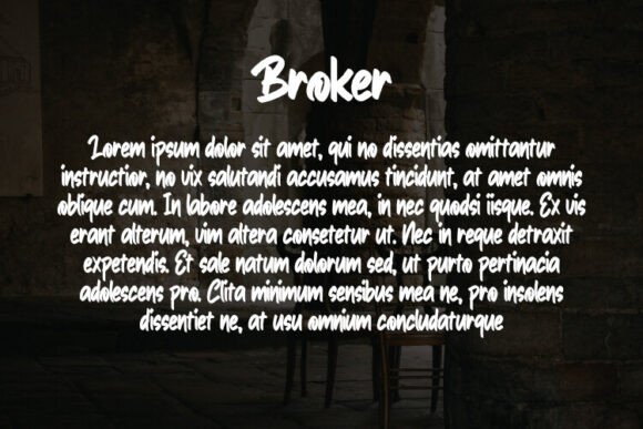 Thumbnail 3 of Broker Font