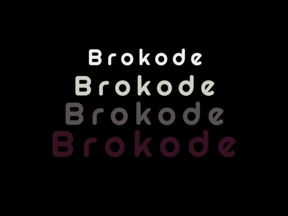 Thumbnail 3 of Brokode Modern Typeface Font