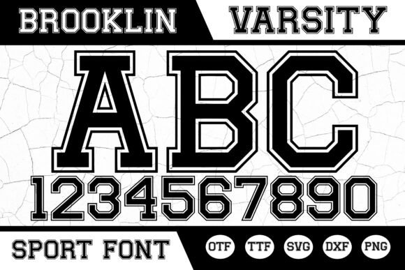 Preview of Brooklin Varsity Font
