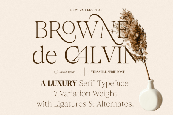 Preview of Browne De Calvin Font