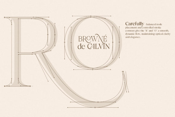 Thumbnail 2 of Browne De Calvin Font