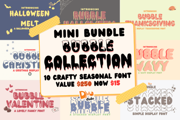 Preview of Bubble Collection Font