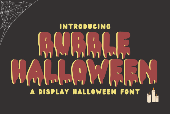 Preview of Bubble Halloween Font