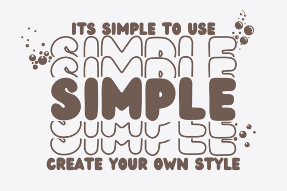 Thumbnail 2 of Bubble Stacked Font
