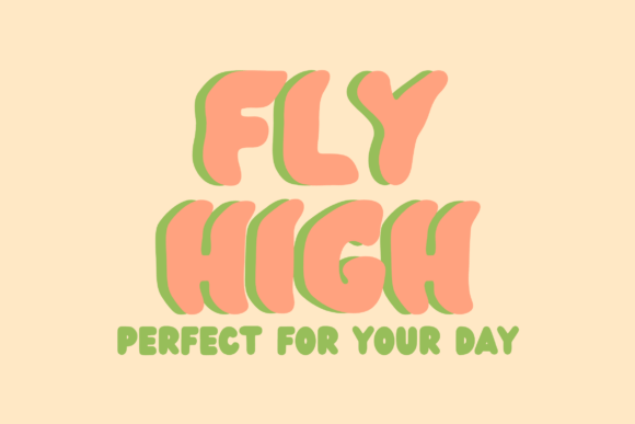 Thumbnail 2 of Bubble Wavy Font