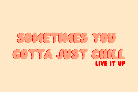 Thumbnail 3 of Bubble Wavy Font