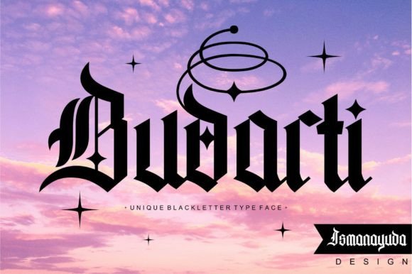Preview of Budarti Font
