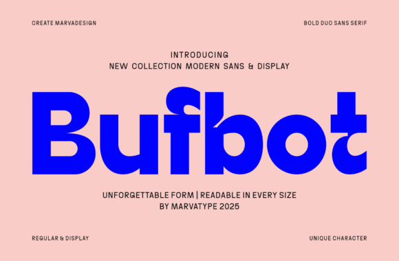 Preview of Bufbot Font