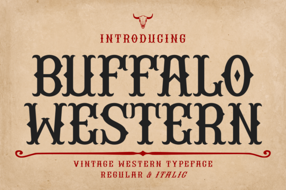 Preview of Buffalo Western Font