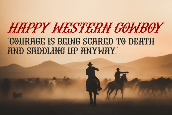 Thumbnail 3 of Buffalo Western Font