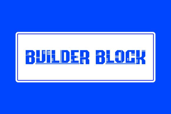 Preview of Builder Block Font