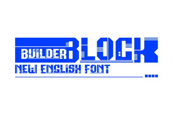 Thumbnail 4 of Builder Block Font