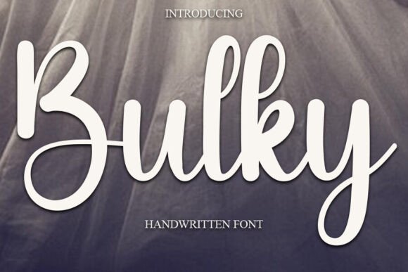 Preview of Bulky Font