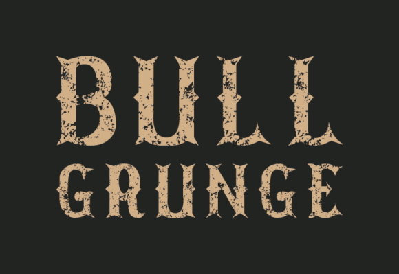 Preview of Bull Grunge Font
