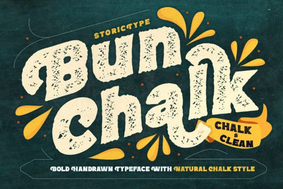 Preview of Bun Chalk Font