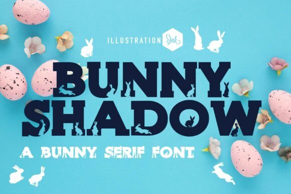 Preview of Bunny Shadow Font