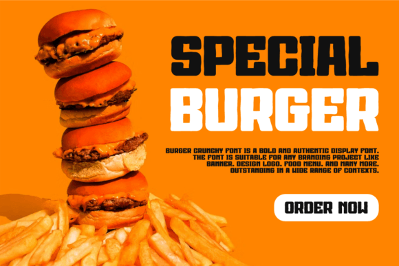 Thumbnail 2 of Burger Crunchy Font