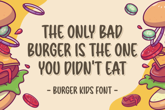 Thumbnail 2 of Burger Kids Font