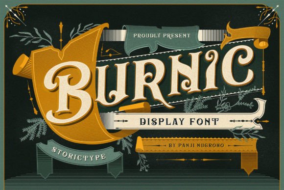Preview of Burnic Font