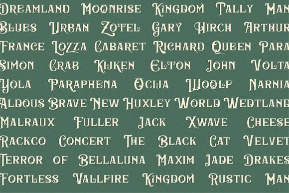 Thumbnail 3 of Burnic Font