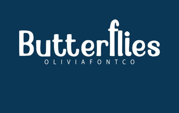 Preview of Butterflies Font