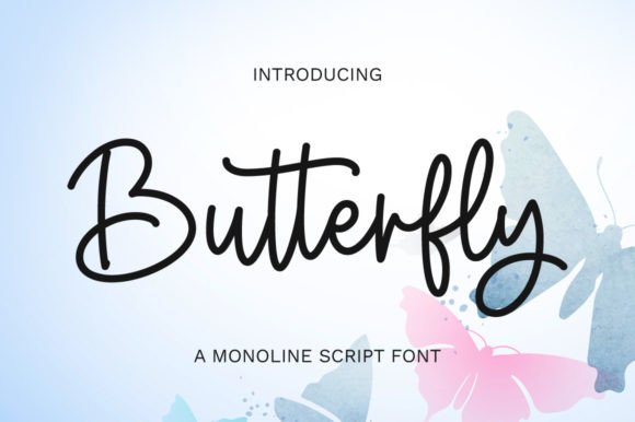 Preview of Butterfly Font