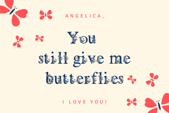 Thumbnail 3 of Butterfly Font