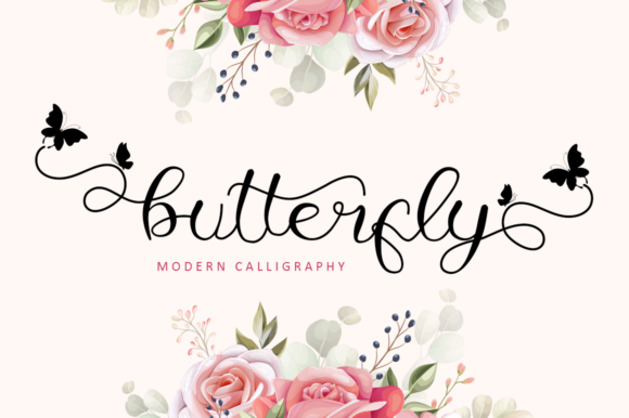 Preview of Butterfly Font